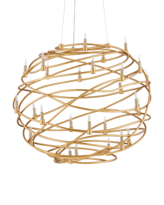 Franchette Gold Orb Chandelier