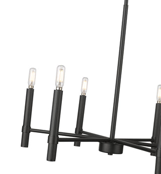 Skyva 24.25" Wide 6-Light Chandelier - Matte Black