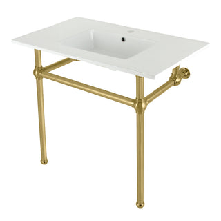 Templeton 37.38 Inch Console Sink in White