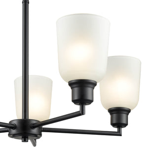 Amberle 5-Light Chandelier Ceiling Light Matte Black