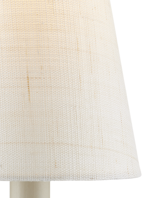 Ivory Fine Grasscloth Tapered Chandelier Shade