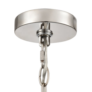 Bennetti 24.75" Wide 5-Light Chandelier - Polished Nickel