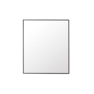 Rohe 36" Rectangular Mirror, Matte Black