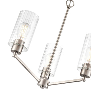 Beverlly 21" Wide 3-Light Chandelier - Brushed Nickel