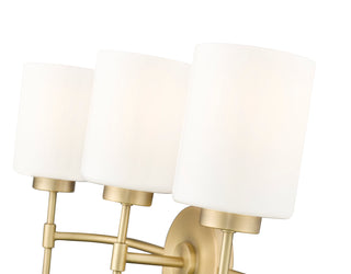 Keylee 22" Wide 3-Light Vanity - Vintage Brass