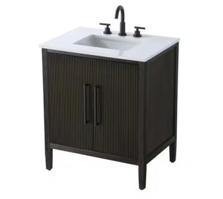 Blakely 30 Inch Single Bathroom Vanity in Chocolate Oak