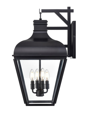 Edenton 24.5" High 4-Light Outdoor Wall Sconce - Matte Black