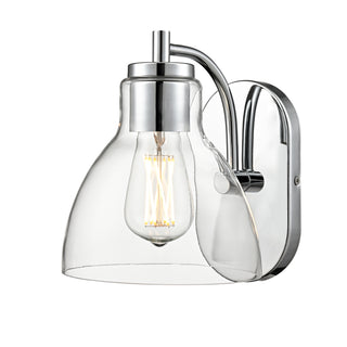 Knightsdale 9.25" High 1-Light Wall Sconce - Chrome