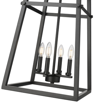 Tellsa 15" Wide 4-Light Pendant - Matte Black