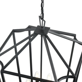 Hylena 18.5" Wide 6-Light Pendant - Textured Black