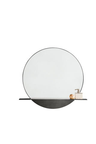 Platform 36" Mirror, Modern Iron