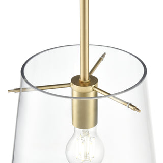 Maccan 11.75" Wide 1-Light Pendant - Vintage Brass