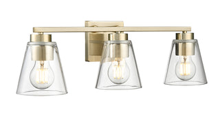 Strayhan 22" 3-Light Vanity - Modern Gold