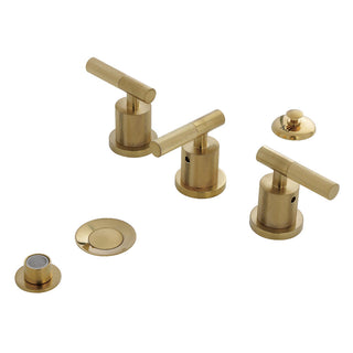 Convergent Bidet Faucet in Brushed Brass