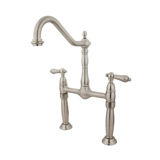 Victorian Vessel Faucet in Brushed Nickel
