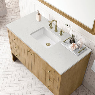 48 Inch Hudson Freestanding Vanity in Light Natural Oak / Lime Delight Top