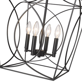 Tracy 4-Light Pendant light Matte Black