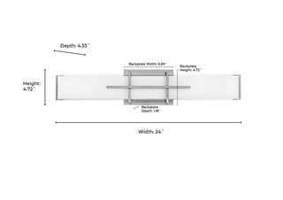 Tocco Vanity Light Selectable 3 CCT Integrated LED Brushed Nickel