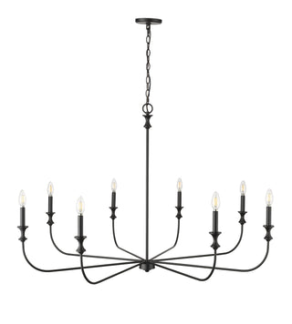 Savanne 8-Light Chandelier Ceiling Light Matte Black