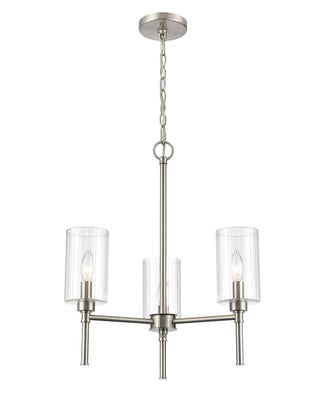 Chastine 3-Light Chandelier Ceiling Light Brushed Nickel