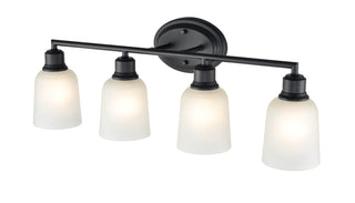 Amberle 4-Light Vanity Matte Black