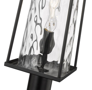 Dutton 1-Light Outdoor Post Lantern Powder Coated Black