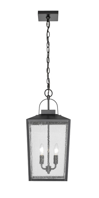 Devens 2-Light Outdoor Hanging Lantern Powder Coated Black
