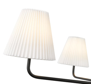 Ami 40" Wide 4-Light Chandelier - Matte Black