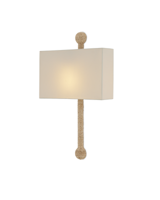 Senegal Wall Sconce, White Shade