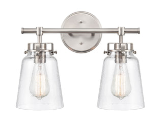 Amberose 2-Light Vanity Brushed Nickel
