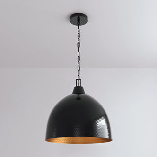 Arrco 3-Light Pendant Light Black Stainless Steel