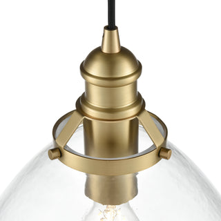 Khrisa 12.75" Wide 1-Light Pendant - Vintage Brass