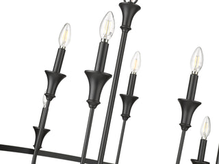 Emery 8-Light Chandelier Ceiling Light Matte Black