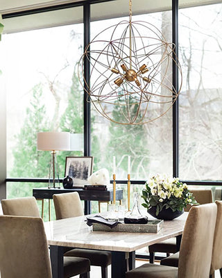 Zenda Gold Orb Chandelier