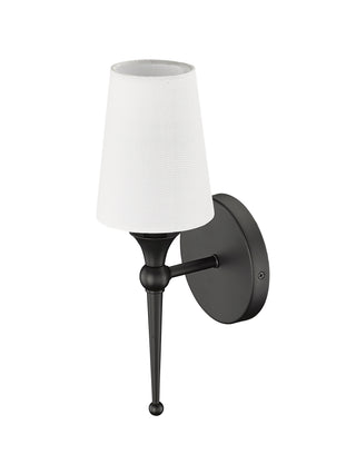 1-Light Wall Sconce Matte Black