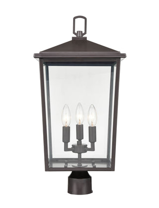 Fetterton 3-Light Outdoor Post Lantern Powder Coated Bronze