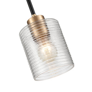 Renitta 1-Light Mini-Pendant Light Matte Black Modern Gold