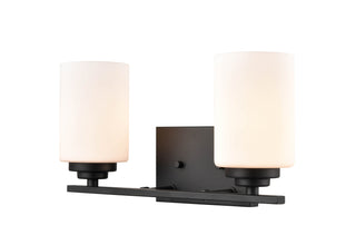 Durham 2-Light Vanity Matte Black