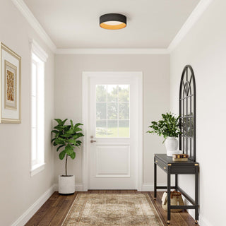 Rosata 1-Light Flushmount Ceiling Light Burnished Gold