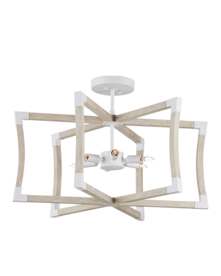 Bastian Small Sandstone Semi-Flush Mount