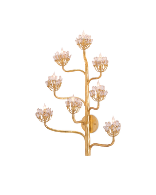 Agave Americana Gold Wall Sconce