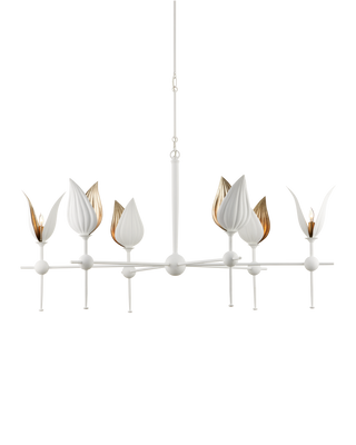 Peace Lily White Chandelier