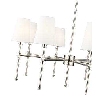 Adorra 30" Wide 8-Light Chandelier - Polished Nickel