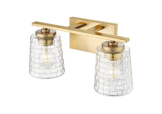 Saben 2-Light Vanity Vintage Brass
