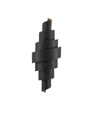 Chiffonade Black Wall Sconce