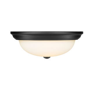 3-Light Flushmount Ceiling Light Matte Black