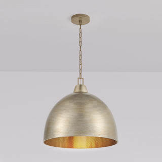 Arrco 3-Light Pendant Light Antique Silver Leaf