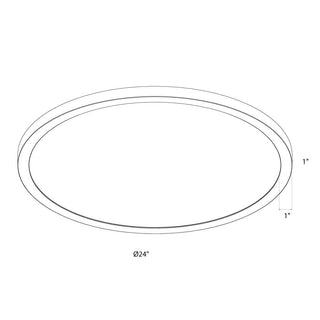 24'' ceiling flushmount