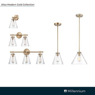 Aliza 1-Light Pendant light Modern Gold