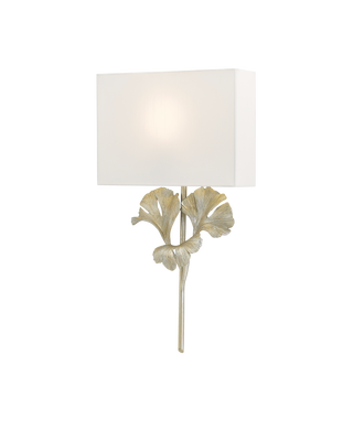 Gingko Silver Wall Sconce